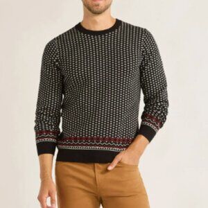 Free Assembly Men's Nordic Stitch Crewneck Sweater Size Small